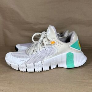 Nike Free Metcon 4 Womens Training Shoes Meah White Aqua Green Size 8 CZ0596-135